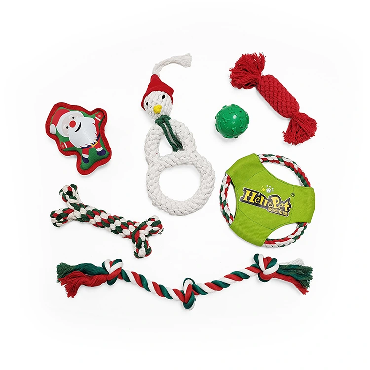 Mga Laruan ng Christmas Dog 7 Pack