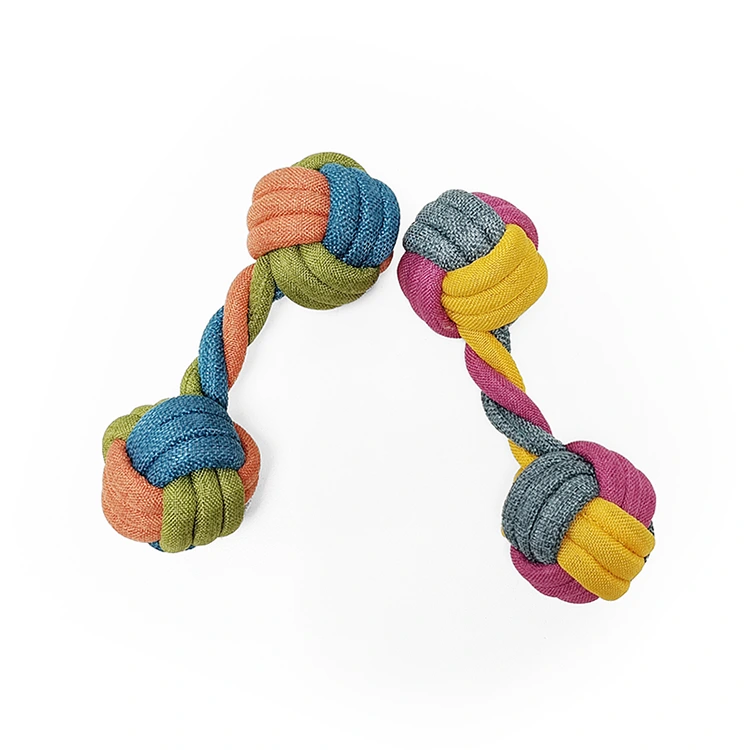 Dumbbell dog chewing toy