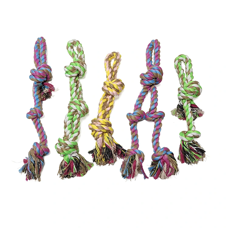 Hindi masisira na malaking dog rope tug toy