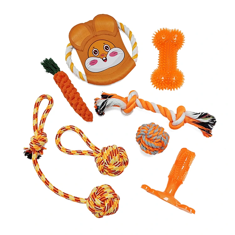 Panloob na panlabas na 8 pcs pack dog toy