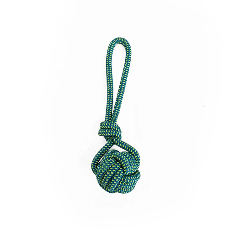 Monkey fist knot dog toy