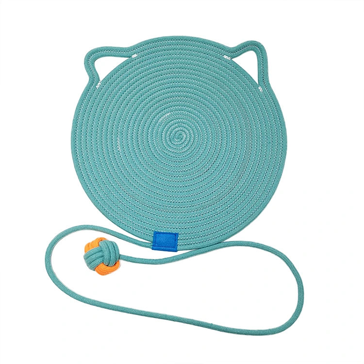 Likas na cotton cat cat scratch pad na may laruan ng bola