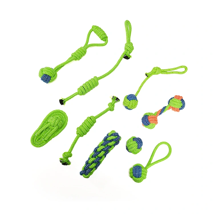 Sikat na 9 Pack Rope Toy Set