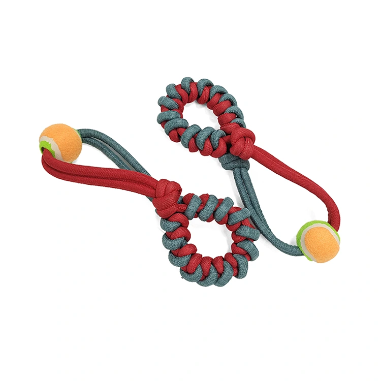 Mga Laruan ng Tennis Ball Cotton Rope
